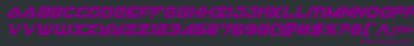 skyhawkcondital Font – Purple Fonts on Black Background