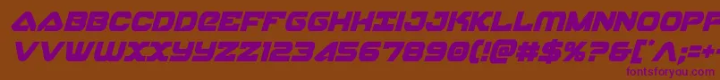 skyhawkcondital Font – Purple Fonts on Brown Background