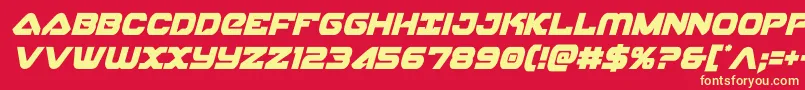 skyhawkcondital Font – Yellow Fonts on Red Background