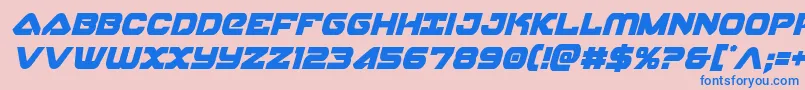 skyhawkcondital-fontti – siniset fontit vaaleanpunaisella taustalla
