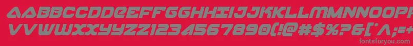 Шрифт skyhawkcondital – серые шрифты на красном фоне