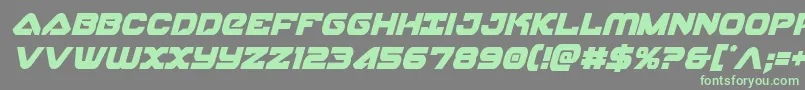 Шрифт skyhawkcondital – зелёные шрифты на сером фоне