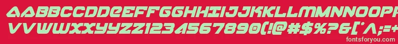 skyhawkcondital Font – Green Fonts on Red Background