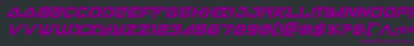 Police skyhawkcondital – polices violettes sur fond noir