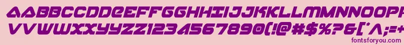 skyhawkcondital-Schriftart – Violette Schriften auf rosa Hintergrund