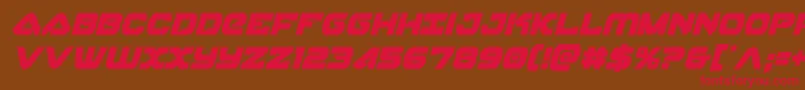 Шрифт skyhawkcondital – красные шрифты на коричневом фоне