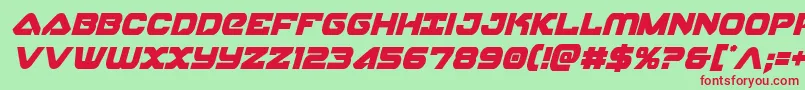 skyhawkcondital Font – Red Fonts on Green Background