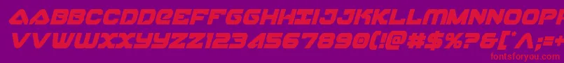 skyhawkcondital Font – Red Fonts on Purple Background