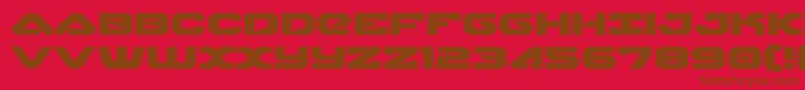 skyhawkexpand Font – Brown Fonts on Red Background
