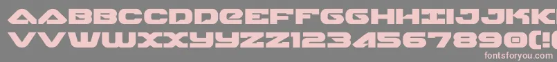 Police skyhawkexpand – polices roses sur fond gris