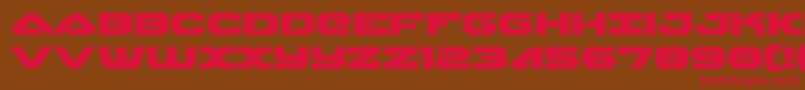 skyhawkexpand Font – Red Fonts on Brown Background