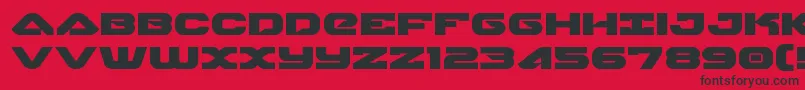 skyhawkexpand Font – Black Fonts on Red Background