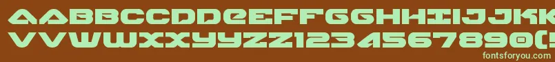 skyhawkexpand Font – Green Fonts on Brown Background