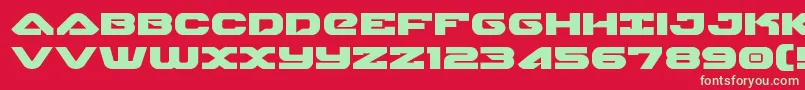 skyhawkexpand Font – Green Fonts on Red Background