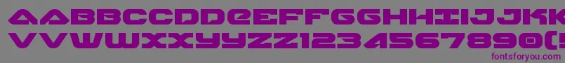 skyhawkexpand Font – Purple Fonts on Gray Background