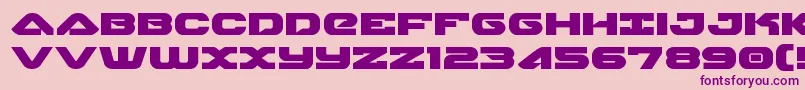 skyhawkexpand Font – Purple Fonts on Pink Background