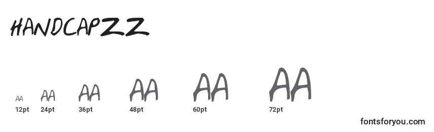 Handcapzz Font Sizes