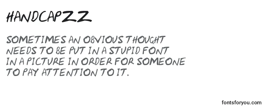 Handcapzz Font