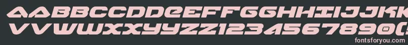 skyhawkexpandital Font – Pink Fonts on Black Background