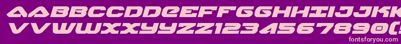 skyhawkexpandital Font – Pink Fonts on Purple Background