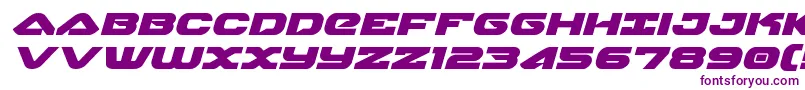 Шрифт skyhawkexpandital – фиолетовые шрифты на белом фоне