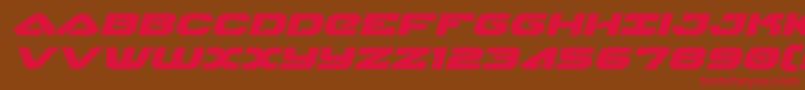 skyhawkexpandital Font – Red Fonts on Brown Background