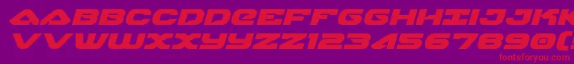 skyhawkexpandital Font – Red Fonts on Purple Background