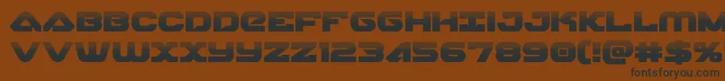 skyhawkhalf Font – Black Fonts on Brown Background