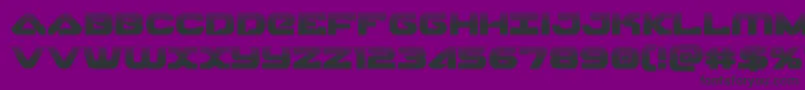 Шрифт skyhawkhalf – чёрные шрифты на фиолетовом фоне
