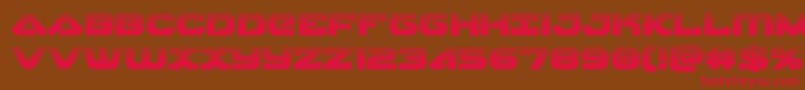skyhawkhalf Font – Red Fonts on Brown Background