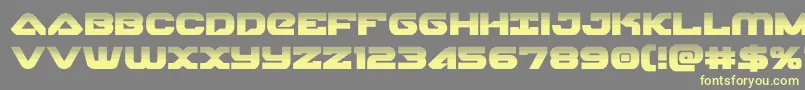 skyhawkhalf Font – Yellow Fonts on Gray Background