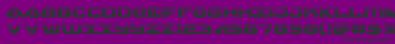 skyhawkhalf Font – Black Fonts on Purple Background