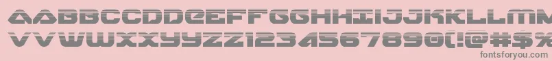 skyhawkhalf Font – Gray Fonts on Pink Background