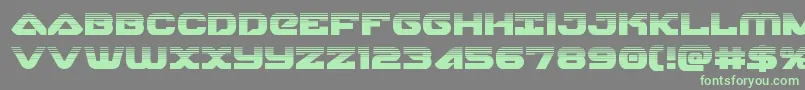 skyhawkhalf Font – Green Fonts on Gray Background