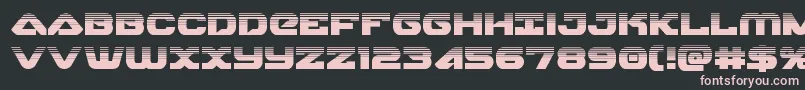skyhawkhalf Font – Pink Fonts on Black Background