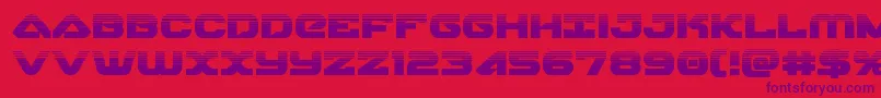 skyhawkhalf Font – Purple Fonts on Red Background