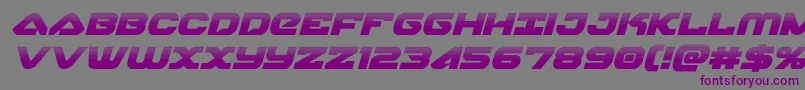 skyhawkhalfital Font – Purple Fonts on Gray Background