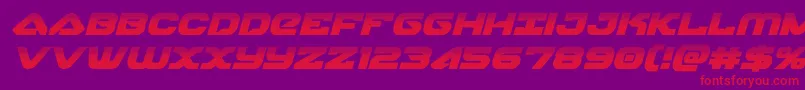 skyhawkhalfital Font – Red Fonts on Purple Background