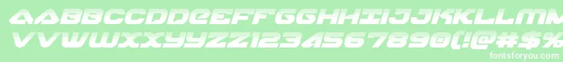 skyhawkhalfital Font – White Fonts on Green Background