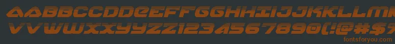 skyhawkhalfital Font – Brown Fonts on Black Background