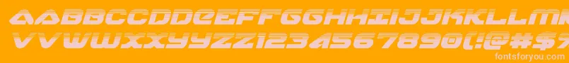 skyhawkhalfital Font – Pink Fonts on Orange Background