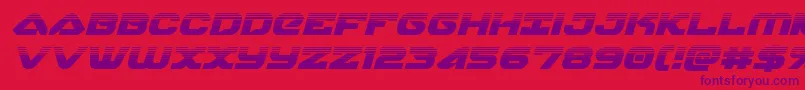 skyhawkhalfital Font – Purple Fonts on Red Background