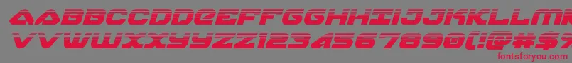 skyhawkhalfital Font – Red Fonts on Gray Background