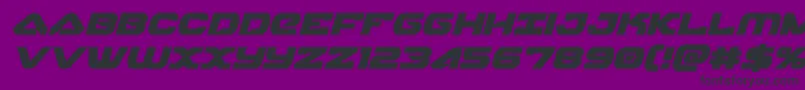 skyhawkital Font – Black Fonts on Purple Background