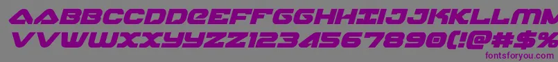 skyhawkital Font – Purple Fonts on Gray Background