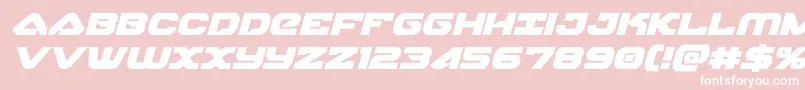 skyhawkital Font – White Fonts on Pink Background