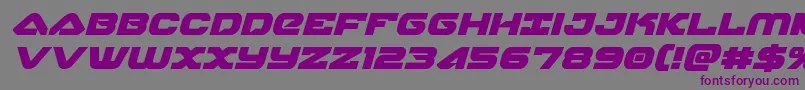 skyhawkital Font – Purple Fonts on Gray Background