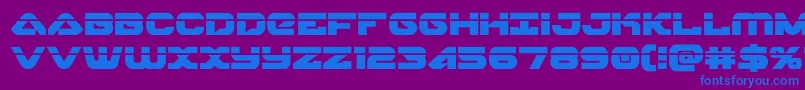 skyhawklaser Font – Blue Fonts on Purple Background