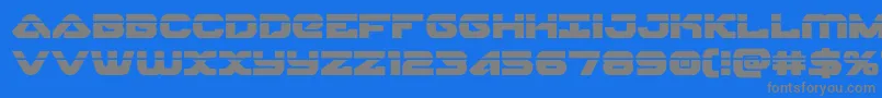 skyhawklaser Font – Gray Fonts on Blue Background