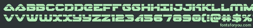 skyhawklaser Font – Green Fonts on Black Background